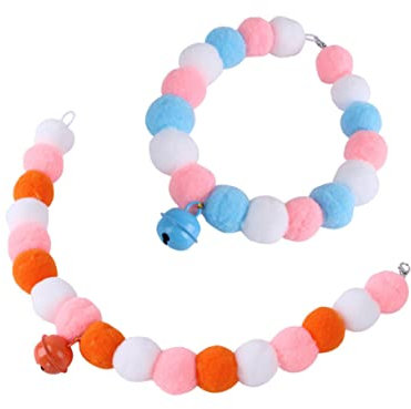 CIYODO 2pcs Cat Collars Ball Pet Collar Cat Necklaces for Pet Supplies and Daily Use