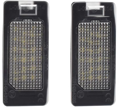 Yoegerery 2 PZ LED Licenza Numero Targa Luce Per VW Golf Mk6 Mk7 Plus Je-tta MK6 12V Luci Targa per Passat B6 B7 Polo Touareg Mk2 Tiguan Touran Sharan
