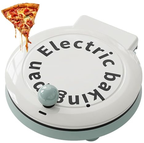 1000 W Elektrische Backform, 4-in-1-Pizzaofen Für Den Innenbereich, Durchmesser 23 Cm, 180° Frei Zu Öffnend Und Schließend, Antihaftbeschichtung, Braten/Grillen/Braten/Rühren, Beidseitige Beheizung, F