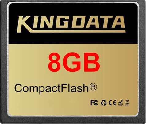 KINGDATA Compact Flash Card 8GO CF133X FAT32 Type I for Equipment Vintage Digital Cameras