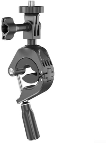 Zoegneer X5 cykelfäste enkel installation ABS-kamerakonsol med kompakt lätt design för cykling filmning utomhus vloggar inkluderar klämdynor stativadapter och M5-skruv