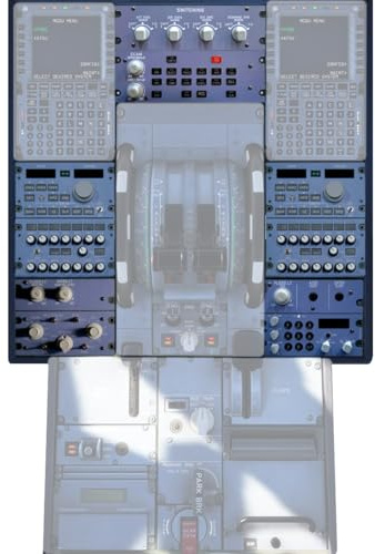 Lunaro Rowsfire Airliner A320 Full Panel Suite - 5-Module Home Cockpit Bundle (A109, 2x A111, A112, A113) for MSFS 2020/2024 & X-Plane