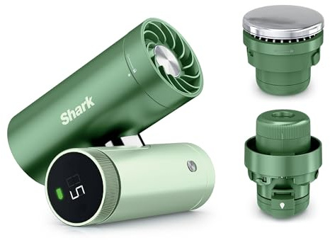 Shark ChillPIll - Ventilador 3 en 1 de alta velocidad, niebla ultrafina y sistema InstaChill, incluye 3 accesorios de refrigeración, diseño fácil de viajar, Matcha FA022UKGN