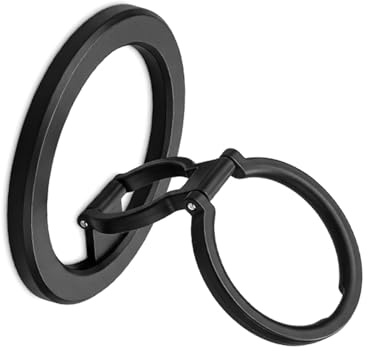 Magnetiskt dubbelsidigt mobiltelefonstativ och ringhållare, 360° vridbar justerbar vikbar mobiltelefon fingerhållare, magnet mobiltelefonringhållare fingerhållare magnet ring handtag för smartphone