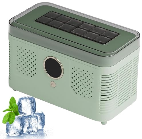 Máquina De Hielo Portátil, Máquina De Hielo Para Encimera De 150w Con 12 Cubitos En 15-20 Minutos, Bajo Nivel De Ruido, Diseño Compacto, Máquina De Hielo Automática Para Hogar, Oficina green home-use