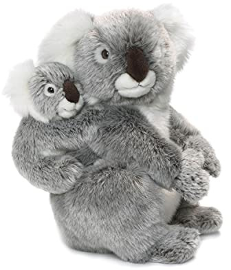WWF WWF16898 World Wildlife Fund Plüsch Koala Mutter mit Baby, realistisch gestaltetes Plüschtier, ca. 28 cm groß und wunderbar weich, Mehrfarbig