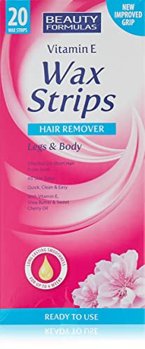 BEAUTY FORMULAS WAX STRIPS VIT E LEGS&BODY