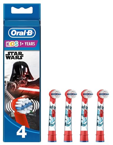 Oral-B Stages Kids Star Wars Replacement Toothbrush Heads Powered by Braun - Pack of 4