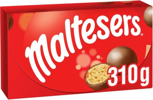 Maltesers Chocolate Bulk Gift Box, Milk Chocolate & Honeycomb, 310g, with Light & Crispy Malt Centre, Ideal for Gifting,Teacher's Gifts, Movie Night Sharing & Parties