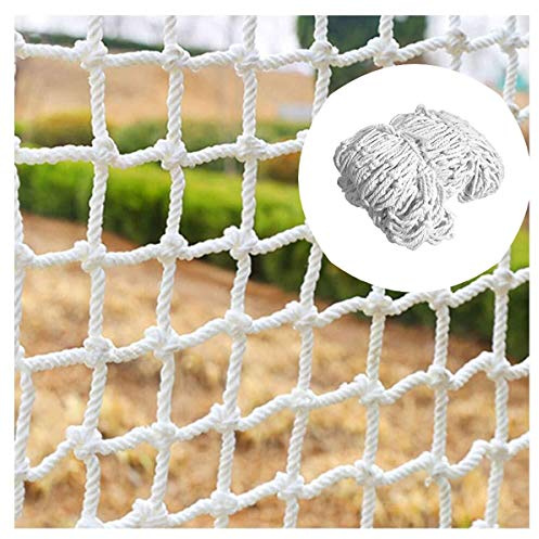 Protective net safety net nylon cargo rope net white children's safety net decoration net protection fence climbing braided rope truck cargo trailer netting net mesh nets, for rail balcony railing T,