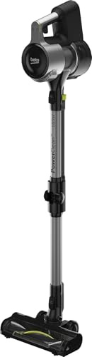 BEKO, Aspirateur Balai Multifonction Sans Sac PowerClean, Moteur BLDC, Autonomie 45 min, 3 vitesses 0,9 L, Compact, Léger, Silencieux, 165 Air Watts, SelfStand, avec Accessoires, Anthracite/Silver