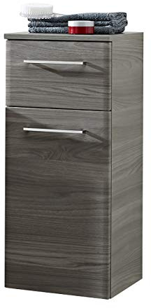 Pelipal - Peter - Unterschrank, 30 cm, 1-türig, 1 Schubkasten, 1 Einlegeboden - Badmöbel - Front u. Korpus in Sangallo Grau quer