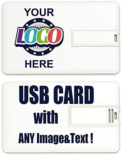 MEINAMI 4GB 100 Piezas Tarjeta de crédito Personalizada USB 2.0 Flash Drive Memória USB