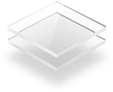 Acrylglasplatte Transparent 3 mm - Rechteck in Abmessungen von 10x10 cm bis 110x230 cm. UV-beständig, hochwertiges PMMA, Schutzfolie an beiden Seiten, ohne scharfe Kanten.