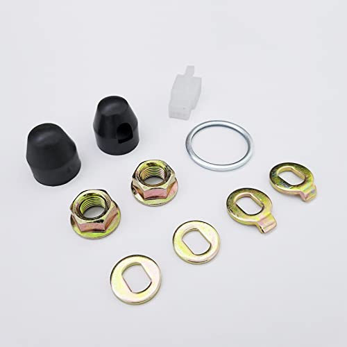 E-Bike Hub Motor Nuts Bike Safety Washers Electric Bicycle Wheel Lock Nuts Motor Axle Bolt Screw (M14 (14mm))