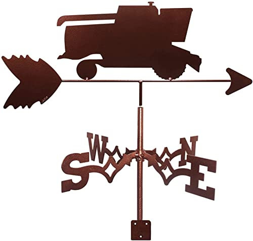 Girouette Tracteur girouette pour Montage sur Toit extérieur scène de Ferme Jardin girouette indicateur de Direction du Vent Outil de Mesure pour Jardin Patio Cour Ornement décoration