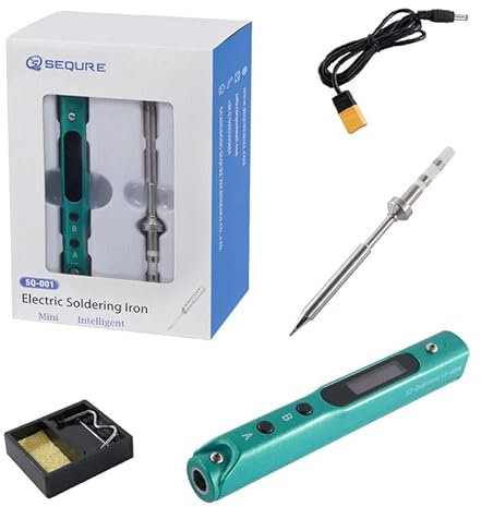 SQ001 Portable Electric Soldering Iron/Green/TS-B2 / No Bag
