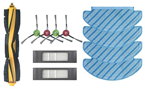 Grendly Für Ozmo 920 950 T8 T9 MAX N8 PRO Roboter-Staubsauger, Haupt-/Seitenbürste, HEPA-Filter-Mopp-Pads