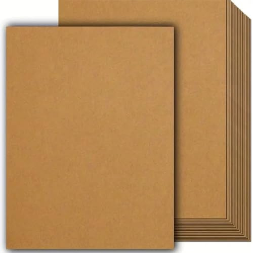 100 Stück A6 Kraftpapier, 14,8 X 10,5 cm Kraftpapier Karten, 250g/m² Postkarten Blanko, Blanko Karten Zum Selbstgestalten, Karten Blanko für DIY, Hochzeitseinladungen, Danksagungskarten