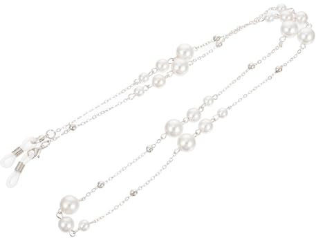 LIFKOME 1stück Metall Brillenkette Mit Perlen Verstellbares Brillenband Für Damen Für Brillen Und Sonnenbrillen Langlebig Und Leicht Perfektes Accessoire Für Alltag