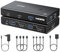 UGREEN Switch KVM HDMI 4K 60Hz 2 Entradas 1 Salida con 4 Puertos USB A y 1 Tipo C 3.0 para Teclado Ratón Impresora con 4 Cables Adaptador de Corriente Controlador de Escritorio