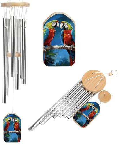 Windspiel für den Außenbereich, einzigartige Aluminiumrohre, Gedenk-Windglocke, groß, tiefer Ton, Windspiel für Terrasse, Garten, Dekoration, Geschenk für Mutter, Frauen, Nachbarn