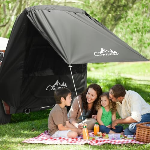 Tnamdan Tenda Parasole per portellone Posteriore con Garza B3 Protezione Solare Impermeabile Tendalino Parasole per Auto Tenda Posteriore per Vari Modelli di SUV per Auto da Vacanza Campeggio