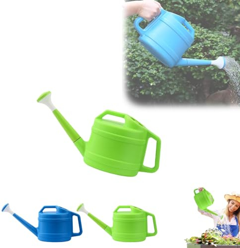 Watering Can, Small Watering Can with Removable Long Spout for Indoor and Outdoor Plants, Perfect for Flowers, Gardens, and Houseplants (Green)
