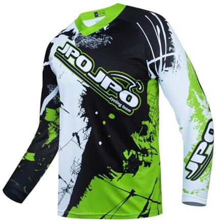 PSPORT Dirt Bike Trikot für Jugendliche, Kinder Mountainbike Shirt Langarm Kinder Downhill Trikots für Motorrad Motocross BMX Moto MX Offroad Racing, Cu9011-g, 8 Jahre