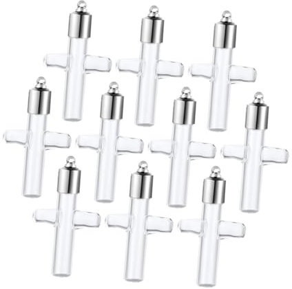 Mobestech Colgante De Botella Deseos Mini Frascos De Vidrio Pequeños Tapa Frasco De Vidrio Para Collares De Botella De