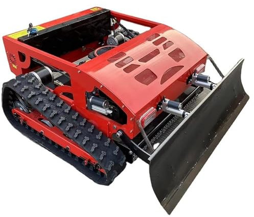 Robot tagliaerba ibrido con pala da neve, telecomandato, capacità di inclinazione di 30°, ideale per grandi giardini fino a 1500 m²