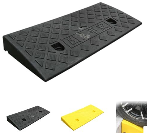 Caoutchouc De Trottoir, Rampe De Seuil pour Marche Hauteur 5-13 Cm, Rampe De Bordure pour Trottoirs, Voitures, Camions, Accès, Vélos, Motos, Chiens, Fauteuils Roulants Options bicolores et five taille