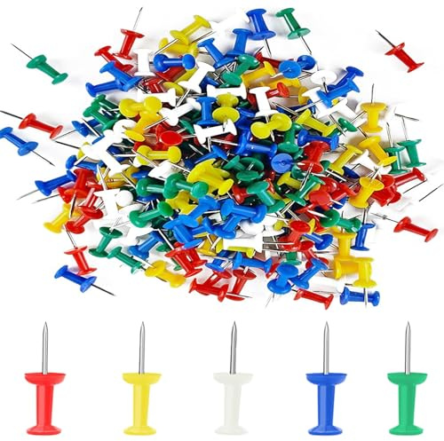 600 Stück Mehrfarbig Reißzwecken, Reißnägel Pinnadeln Groß Heftzwecken Kreativ Dekorative Pinnwandnadeln Reisszwecken Pins für Pinnwand für DIY Wandkarten Bulletin Board