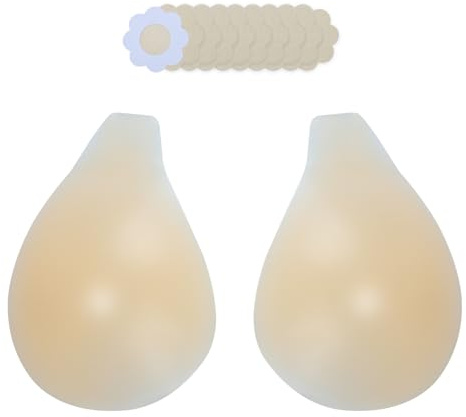Syrads 1 par Efecto Lifting Pezoneras de Silicona de Sujetador Adhesivo Hipoalergénico Invisibles Reutilizables para Mujer