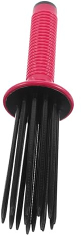 VALICLUD Spazzola Per Capelli Ricci Professionale Rosso Antiscivolo Pettine Leggero Per Capelli Voluminosi Protettivo e Multifunzione Per Styling Naturale e Acconciature Veloci