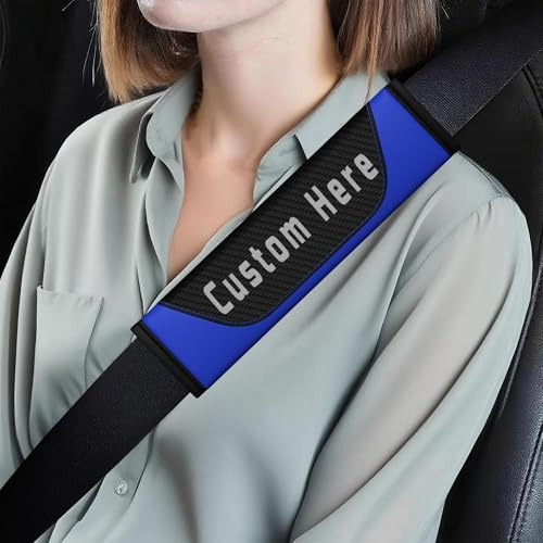 Custom Seatbelt Covers – Personalised Shoulder Strap Pad, Comfortable Seat Belt Cushion for Car, SUV and Truck