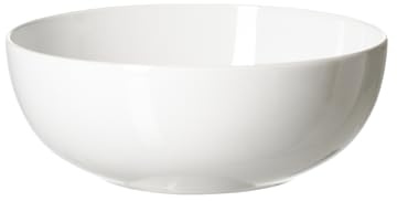 Ritzenhoff & Breker Volos Servierschale, 23 cm, Klassische Schüssel in moderner Formsprache, Skandinavisches Design, Steinzeug, Weiß