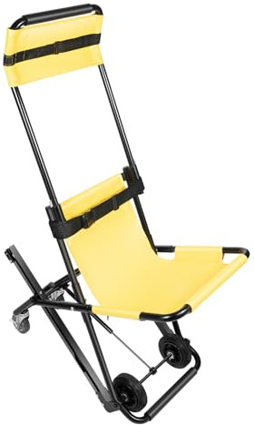 TCICOP Manueller Aufzug Treppenstuhl Treppensteighilfe Tragfähigkeit 159 kg, Mobiler Treppenlift Faltbar Treppensteiger Rollstuhl Evakuierungsstuhl Treppenlift