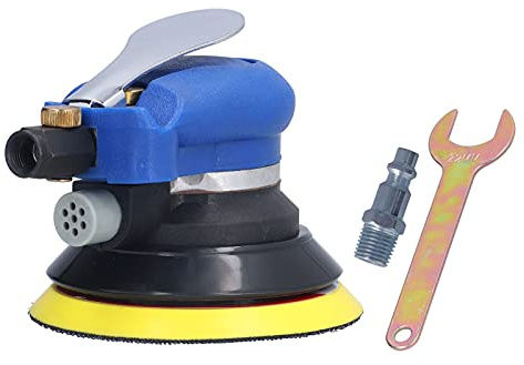 Lijadora orbital de madera 5 pulgadas 10000rpm - Alta velocidad y precisión, diseño rotorbital para un lijado rápido y eficiente en carpintería y bricolaje (Estilo estadounidense)