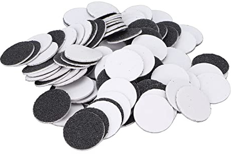 Pongnas 100 Stück Fußschleifer, Schleifpapier, Schleifscheiben, Pad, Pediküre-Werkzeug für Elektrischen Nagelpolierer, mit Selbstklebendem Schleifpapier, Hornhautentferner-Zubehör (180# feiner Sand)