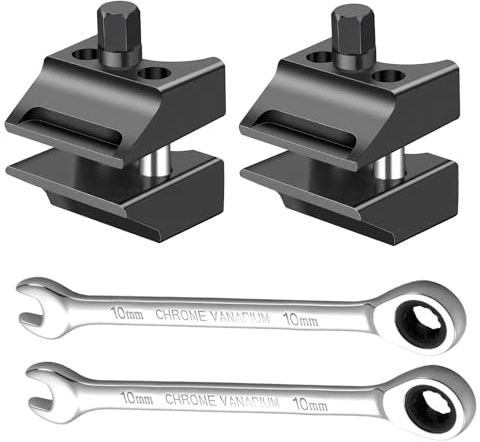 2 Piezas Separador de Amortiguador Universal con Cubo Dividido, Herramienta Expansión de Mangueta de Acero para VW y Otros Automóviles, Incluye Llave – para Articulaciones de Soporte y Amortiguadores