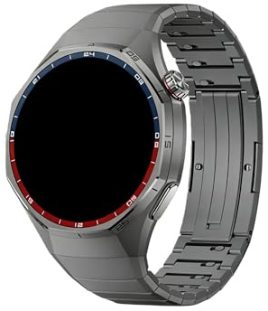 No Gaps Titanarmband for Huawei Watch GT 6 Pro 46MM Specialiserat Metallarmband for Huawei GT6Pro Ersätt Armband Correa(Grey)
