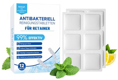 Pastillas de retención de limpieza, quitamanchas de frenos, 12 hojas de pestañas limpiadoras de retenedores | para hombres, mujeres, adolescentes, ancianos, hogar, durante la noche