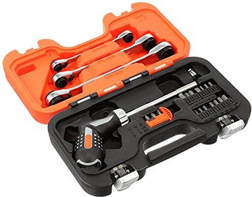 Pistol Grip Ratcheting Screwdriver Set, 25 Piece