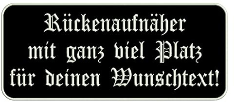smartoutdoor Rechteckiger Aufnäher Rec2 für deinen Wunschtext - viele Farben und Größen (35x15cm)