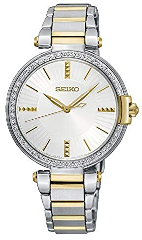 Seiko Quarz Damen-Uhr Edelstahl mit Metallband SRZ516P1