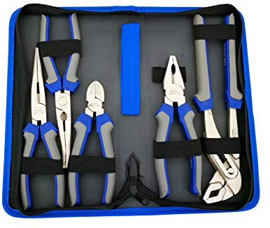 Set di pinze per pompa dell'acqua, 5 pezzi, set di pinze combinate per telefono, tronchese laterale