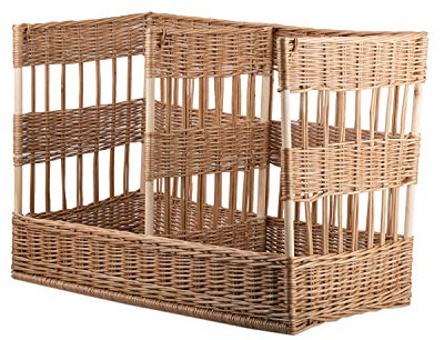 e-wicker24 Alles aus Weide Baguettekorg i vide, bagerikorg, brödkorg för stång