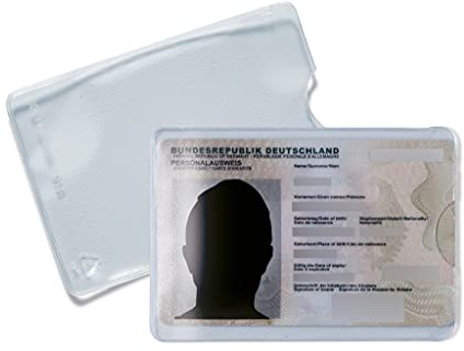 HERMA 1325 Ausweishülle transparent, 10 Stück, Ausweishalter zum Schutz für Kreditkarten & Scheckkarten, Plastik Kartenhüllen Schutzhüllen Set, durchsichtig