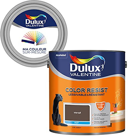 Ma Couleur Sur-Mesure par Dulux Valentine Vernice per interni, pareti e soffitti, legne, tavolozza autentica, pezzo per la vita opaca, wengé, 2,5 l